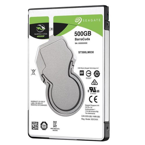 Seagate BarraCuda 500GB 7mm HDD, SATA 6.0Gb/s, 2.5″ Laptop Internal Hard Drive, 5400 RPM (ST500LM030)